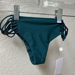 Mikoh Kapalua Bottoms in Dark Green, Size Small